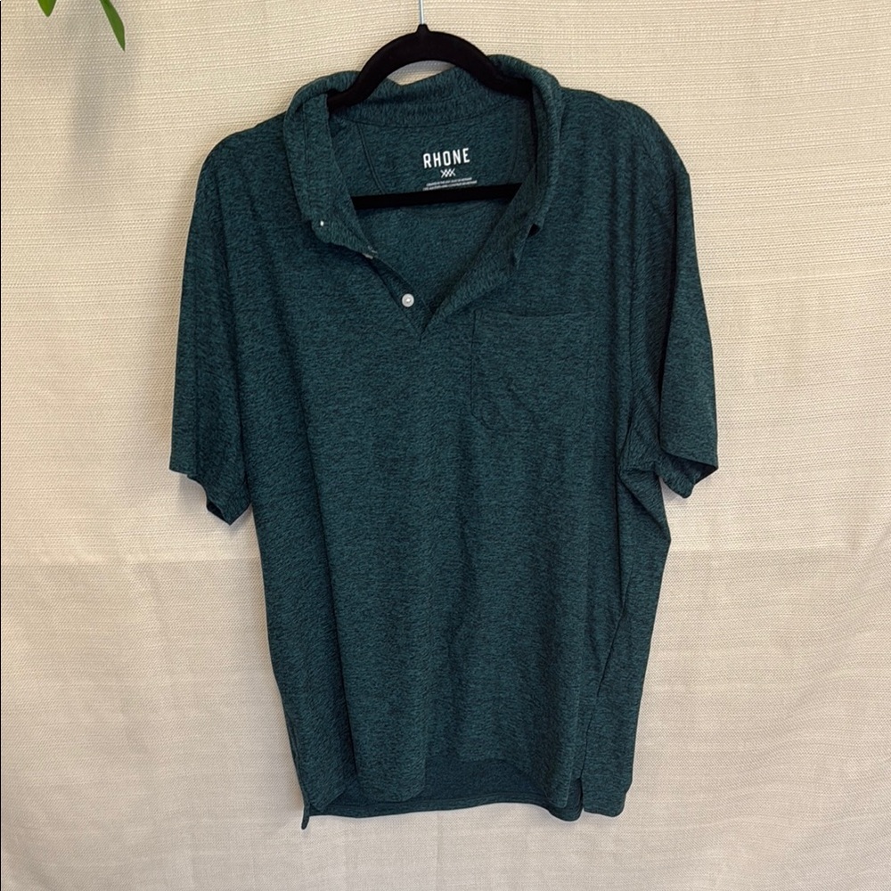 Rhone Green Polo Shirt Casual Comfort